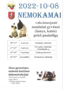 Read more about the article Dėl naminių gyvūnų vakcinavimo